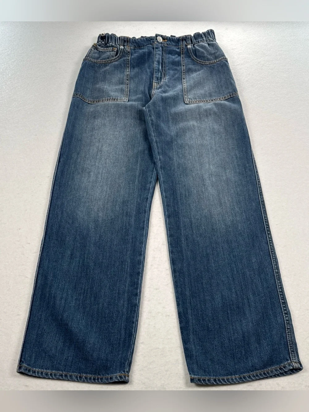 HUDSON Jeans Remi High Rise Straight Leg Ankle Womens Sz 31 Elastic Waist